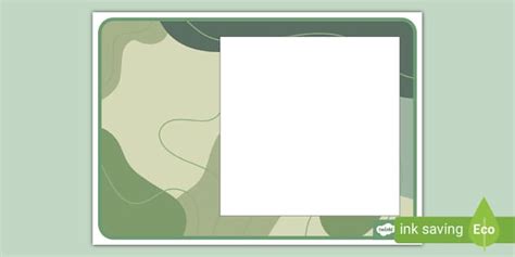 Free Sage Green Picture Frame Teacher Made Twinkl