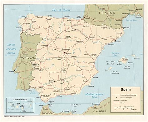 Mapa Político De España Tamaño Completo Ex