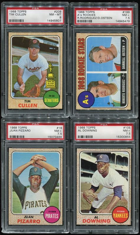 Lot Detail 1968 Topps Lot Of 35 Different Psa Graded