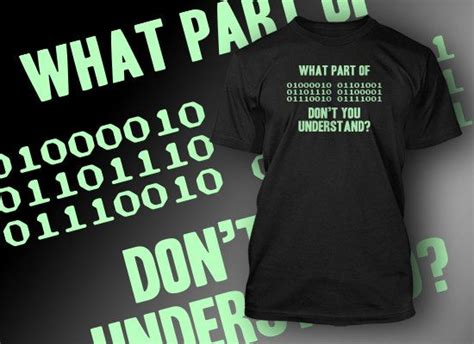 Funny Binary Code T Shirt Geek Nerd Computers Computer Code Etsy