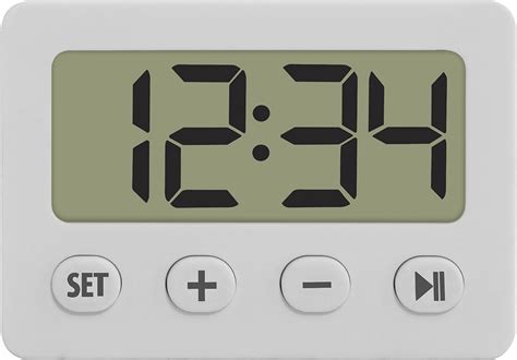 Tfa Digital Alarm Clock With Timer And Stopwatch White Uk