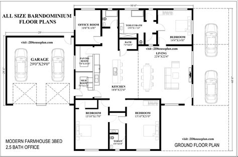 Barndominium Floor Plans 2 Story 4 Bedroom With Shop Barndominium Floor