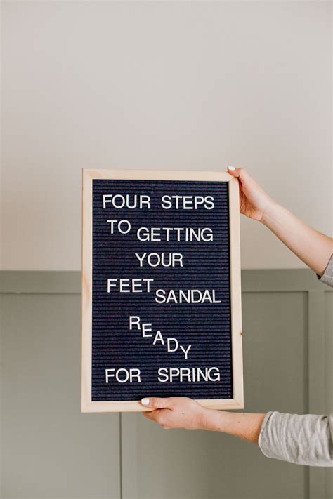 Sandal Ready Feet In Four Easy Steps