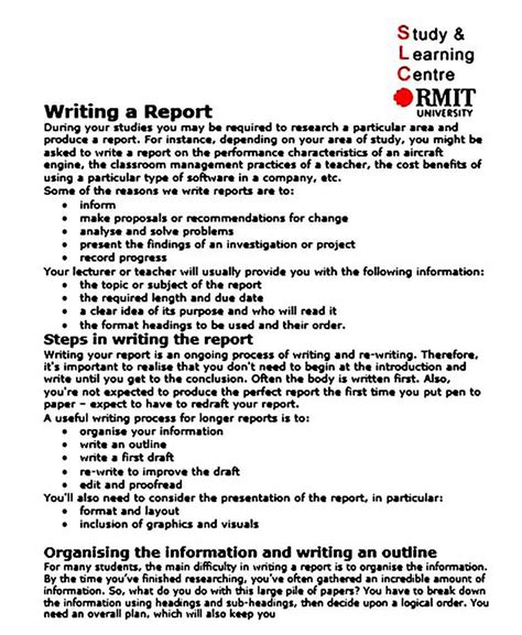 What Is Report Writing Format