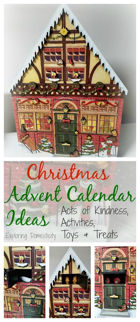 Advent calendars aren't confined the typical calendar size, and can take on many different shapes and sizes. Advent Calendar Ideas for Kids: kindness, activities, toys & treats ⋆ Exploring Domesticity