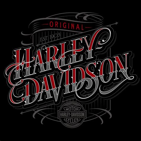 Harley Davidson Sweyda Lettering Custom Lettering Harley Davidson