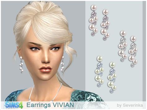 The Sims Resource Earrings Vivian