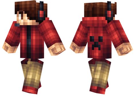 Red Hoodie Minecraft Skins