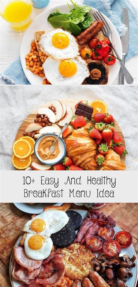 10 Easy And Healthy Breakfast Menu Idea Food And Drink Healthy