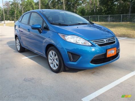 2012 Blue Candy Metallic Ford Fiesta Se Sedan 64405388 Photo 16