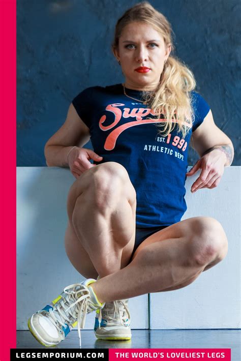 Alexandra Rudenko Powerful Tight Legs Legs Emporium Calf Leg Athletic Girls Back And