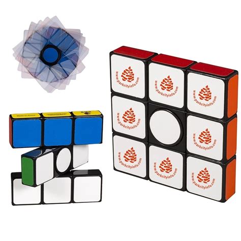 Rubiks Cube Custom Fidget Spinner Stress Reliever Promotional Toys