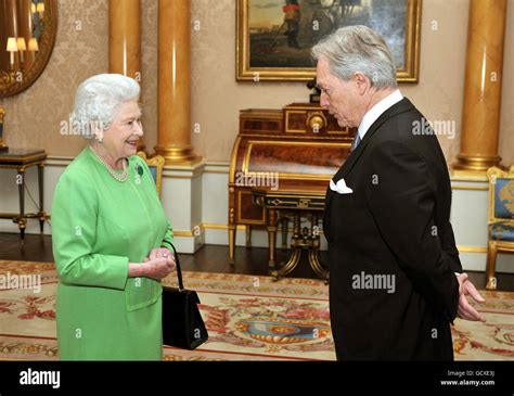 Britains Queen Elizabeth Ii Talks With The Ambassador Of Chile Hi Res