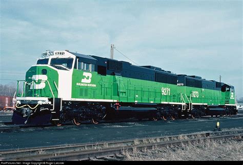 Railpicturesnet Photo Bn 9271 Burlington Northern Railroad Emd Sd60m At London Ontario
