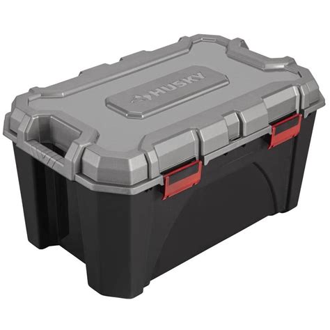 Reviews For Husky 20 Gal Storage Bin In Black And Gray Pg 2 The