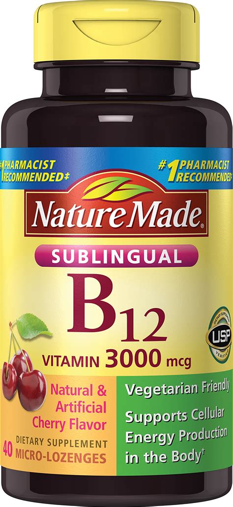 Vitamin b12 supplementation improves cognitive function and brain health. Nature Made Vitamin B-12 3000 mcg Sublingual 40 Count ...