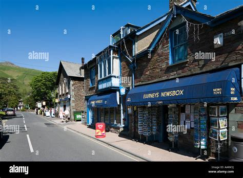 Shops In Village Centre Grasmere Lake District Cumbria England Uk