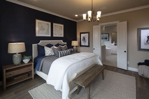 Bedroom Decor Navy Blue Accent Wall Blue Master Bedroom Bedroom