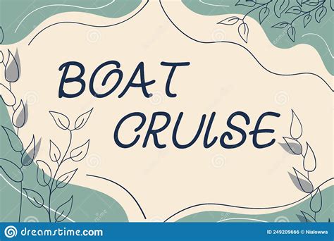 Writing Displaying Text Boat Cruise Business Overview Sail About In