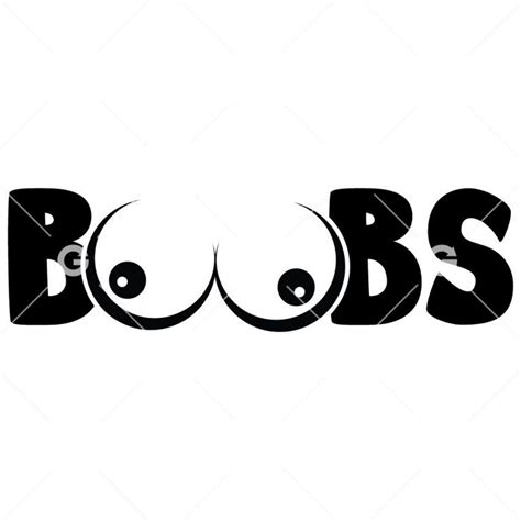 Big Boobs Tits Breasts Decal SVG SVGed