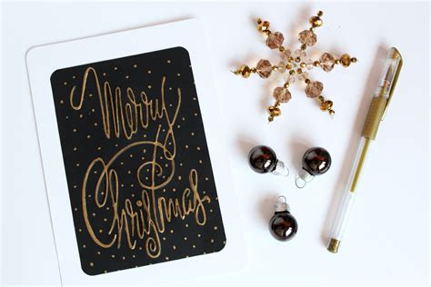 20% off with code xmasjuly2021. Gold Embossed Calligraphy Christmas Card | Sizzix Blog