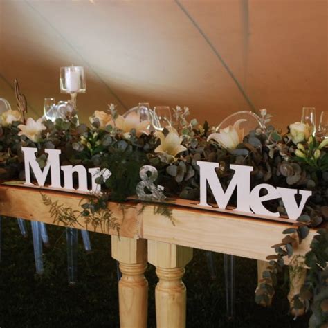 Mnr And Mev White Best Events Dine Décor And Tent Solutions
