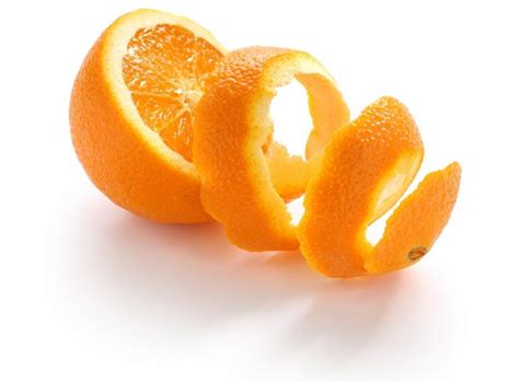 Orange Peel Orange Rind On White Background Medicanco