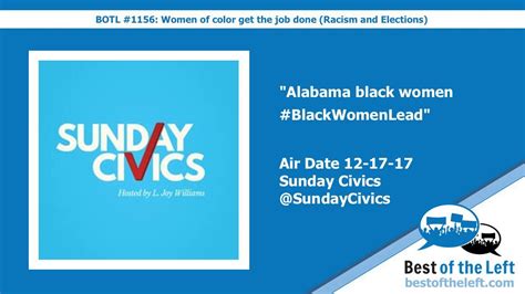 Alabama Black Women Blackwomenlead Sunday Civics Air Date 12 17 17