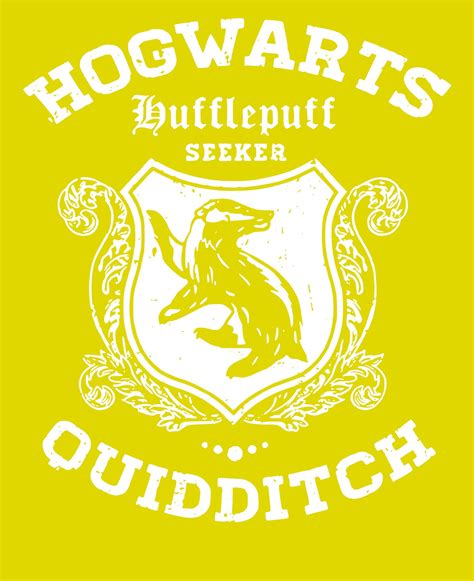 Hufflepuff Quidditch Inspired Svg Harry Potter Silhouette Etsy