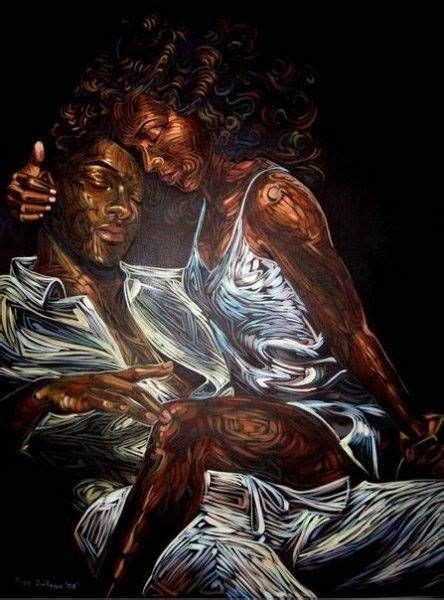 How Was Your Day Black Art Painting Black Love Artwork Black Love Art