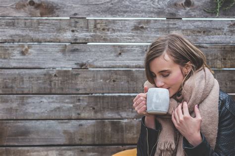 Free Image Woman Sipping Coffe