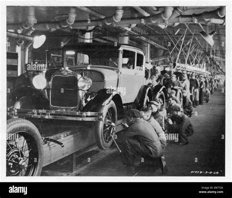 Ford Assembly Line 1930 Stock Photo Royalty Free Image 56720907 Alamy