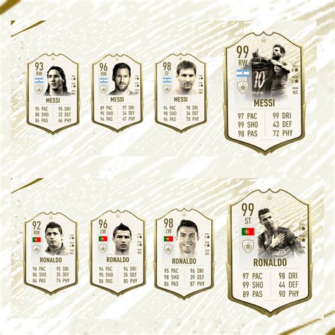 My Take On The Icon Cards For The Two Best Players Of All Time Fifa