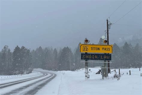Update Wydot Teton Pass No Unnecessary Travel Avalanche Control