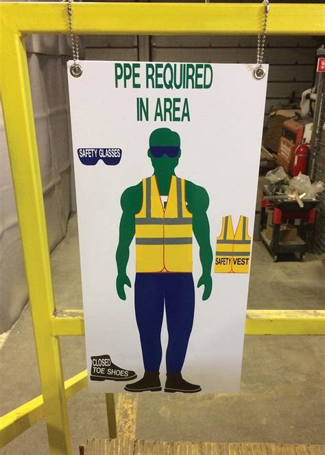 Visual Workplace Ppe Signs Reinforce Safety Standards