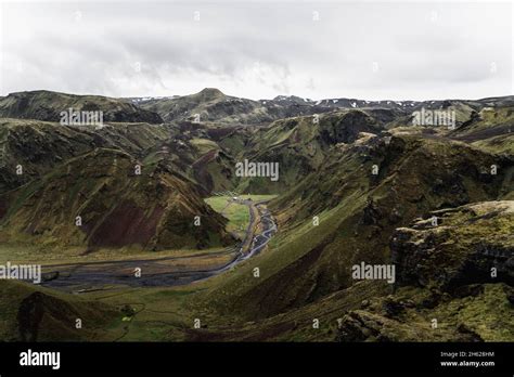 View During Day Hikes In Pakgil Near Vikiceland Stock Photo Alamy