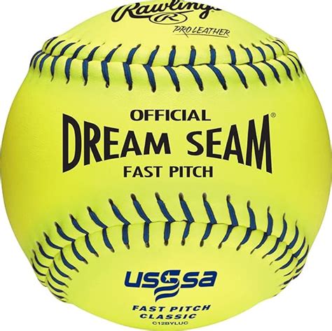 Rawlings Official Dream Seam Fastpitch Softballs 12