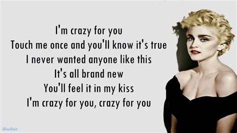 Crazy For You All Lyrics In One Place