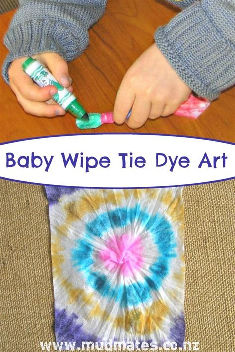 Baby Wipe Tie Dye Art Mud Mates Messy Play Adventures Blog This Easy