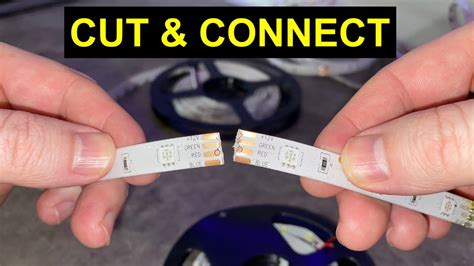 How To Cut Extend And Connect Led Strips Youtube