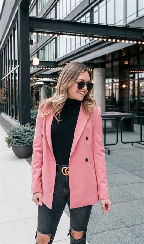 How To Dress Up A Pink Blazer At Blaircarmen In Pink Blazer