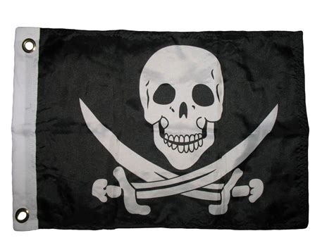 12x18 Jack Rackham Jolly Roger Pirate Flag Double 2 Sided Boat Flag