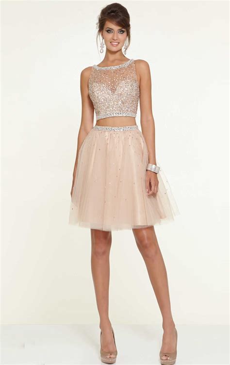 Women Champagne Mini Sequined Dresses Ball Gown Crystal Light