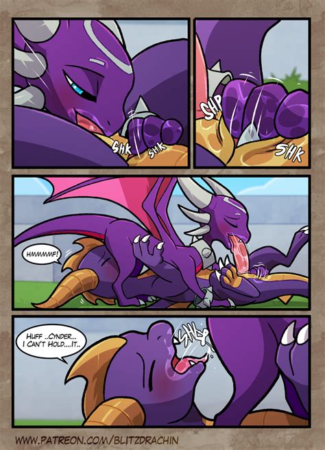 Rule 34 69 Position Anal Blitzdrachin Comic Cunnilingus Cynder Dragon