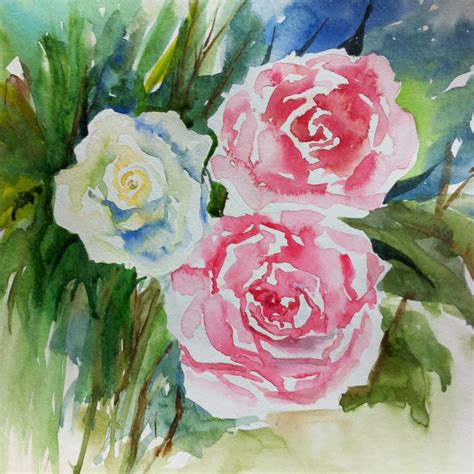 Watercolor Rose D