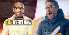 Ryan Reynolds estrena 'Ryan Doesn't Know', su serie en Snapchat