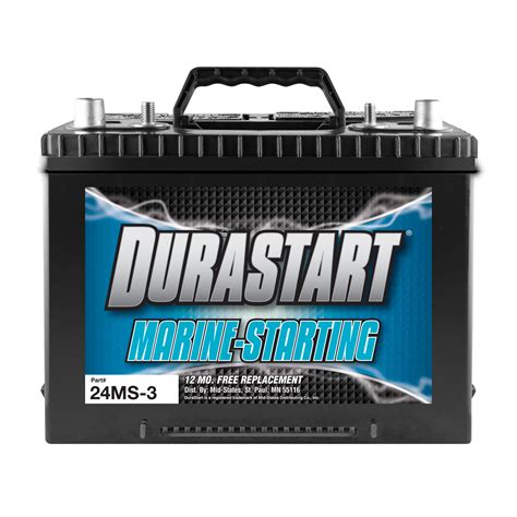 Murdochs Durastart 24ms 3 Marine Starting 12 Volt Battery