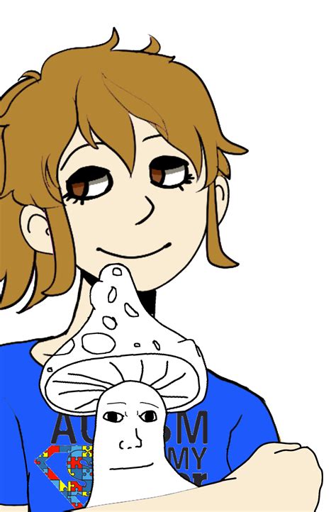 Aspie Holding Shroomjak Shroomjak Mushroom Wojak Know Your Meme