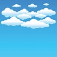 Ilustración de Dibujos Animados Nubes Azules y más Vectores Libres de ...