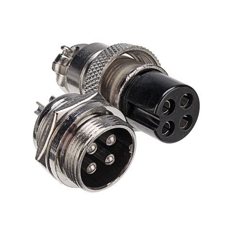 Gx20 4 Pin 20mm Male And Female Wire Panel Circular Connector Aviation